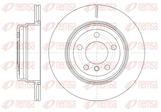 Bremsscheibe Hinterachse REMSA 61287.10