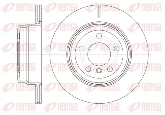 Bremsscheibe Hinterachse REMSA 61287.10 Bild Bremsscheibe Hinterachse REMSA 61287.10