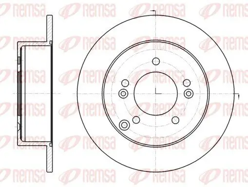 Bremsscheibe Hinterachse REMSA 61293.00 Bild Bremsscheibe Hinterachse REMSA 61293.00