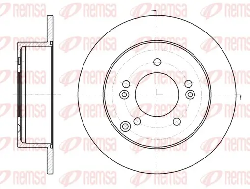 Bremsscheibe Hinterachse REMSA 61293.00