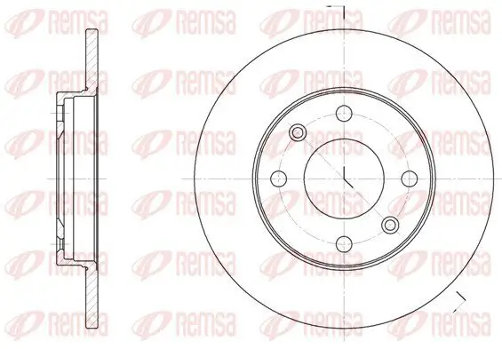 Bremsscheibe REMSA 6130.00