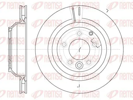 Bremsscheibe Hinterachse REMSA 61302.10