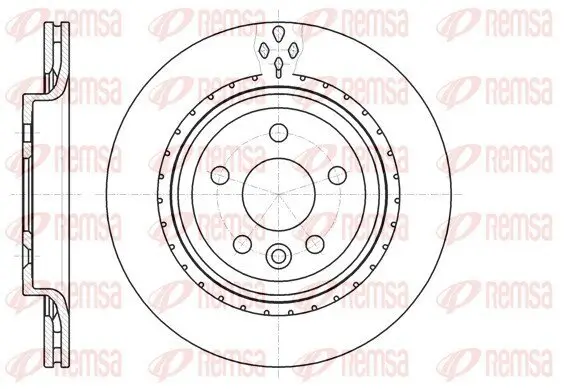 Bremsscheibe Hinterachse REMSA 61305.10