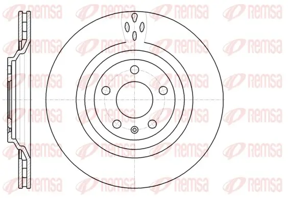 Bremsscheibe Hinterachse REMSA 61309.10