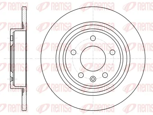 Bremsscheibe Hinterachse REMSA 61315.00