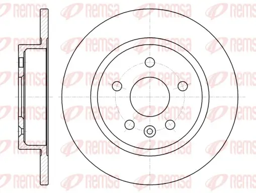 Bremsscheibe Hinterachse REMSA 61316.00