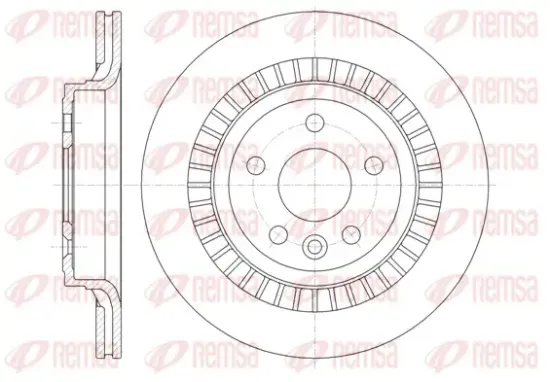 Bremsscheibe Hinterachse REMSA 61320.10 Bild Bremsscheibe Hinterachse REMSA 61320.10