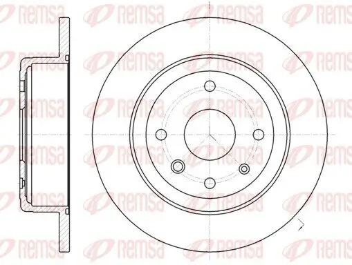 Bremsscheibe Hinterachse REMSA 61321.00 Bild Bremsscheibe Hinterachse REMSA 61321.00
