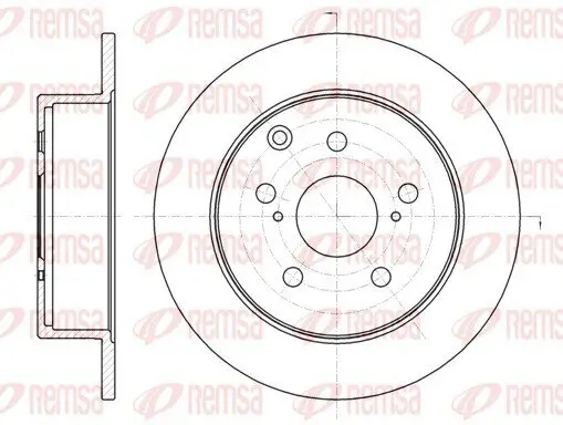 Bremsscheibe Hinterachse REMSA 61324.00 Bild Bremsscheibe Hinterachse REMSA 61324.00