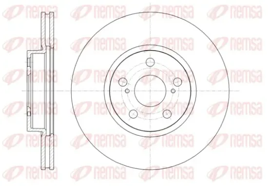 Bremsscheibe Vorderachse REMSA 61330.10 Bild Bremsscheibe Vorderachse REMSA 61330.10