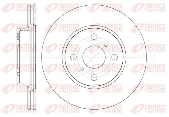Bremsscheibe Vorderachse REMSA 61332.10
