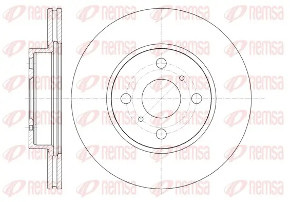 Bremsscheibe Vorderachse REMSA 61332.10