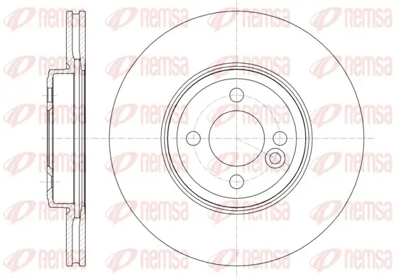 Bremsscheibe Vorderachse REMSA 61334.10