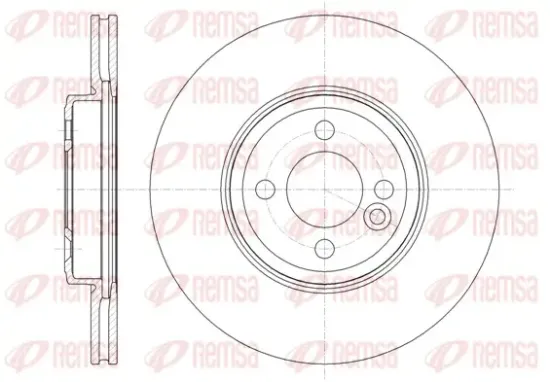 Bremsscheibe Vorderachse REMSA 61334.10 Bild Bremsscheibe Vorderachse REMSA 61334.10