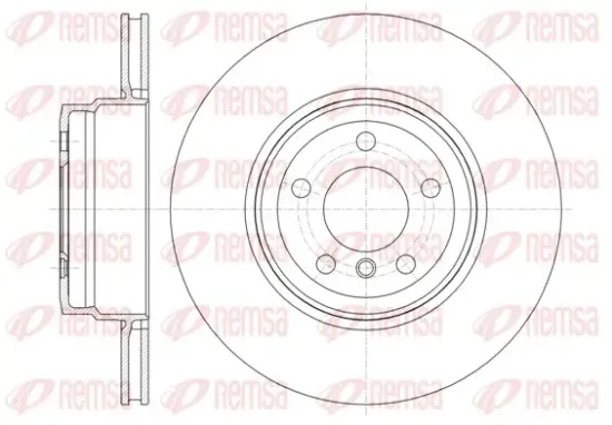 Bremsscheibe Hinterachse REMSA 61337.10 Bild Bremsscheibe Hinterachse REMSA 61337.10