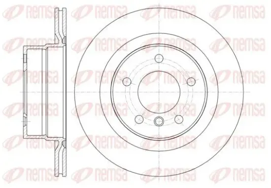 Bremsscheibe Hinterachse REMSA 61338.10 Bild Bremsscheibe Hinterachse REMSA 61338.10