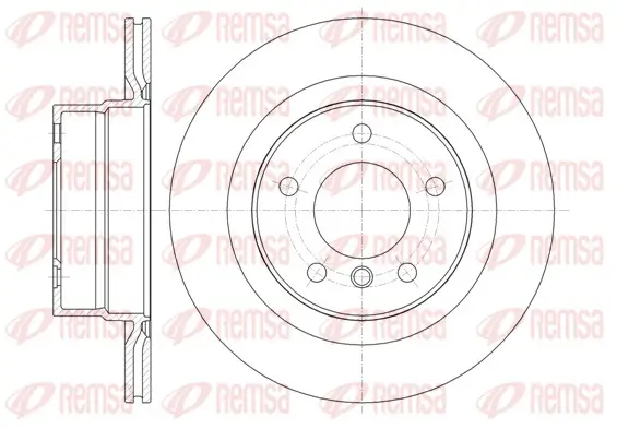 Bremsscheibe Hinterachse REMSA 61338.10