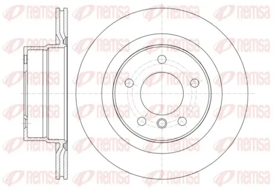 Bremsscheibe Hinterachse REMSA 61338.10 Bild Bremsscheibe Hinterachse REMSA 61338.10
