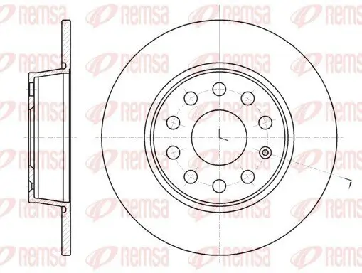 Bremsscheibe Hinterachse REMSA 61340.00