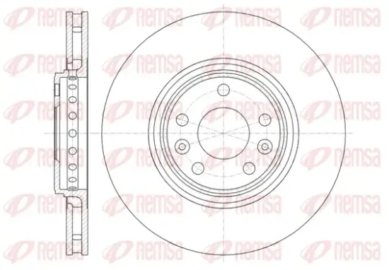 Bremsscheibe Vorderachse REMSA 61345.10 Bild Bremsscheibe Vorderachse REMSA 61345.10