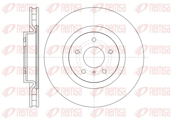 Bremsscheibe Vorderachse REMSA 61347.10