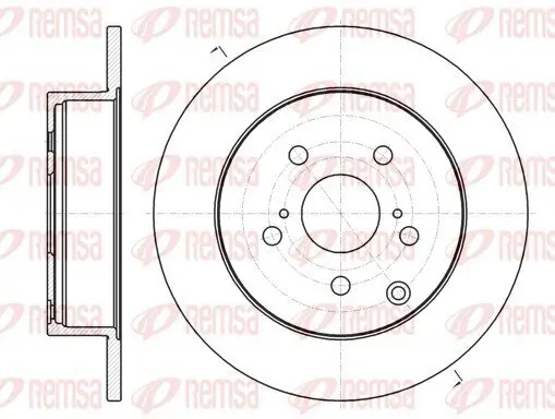 Bremsscheibe Hinterachse REMSA 61350.00 Bild Bremsscheibe Hinterachse REMSA 61350.00