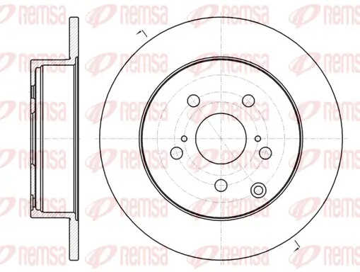 Bremsscheibe Hinterachse REMSA 61350.00