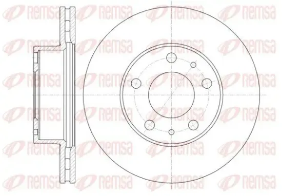 Bremsscheibe Vorderachse REMSA 61351.10 Bild Bremsscheibe Vorderachse REMSA 61351.10