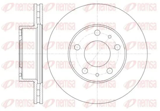 Bremsscheibe Vorderachse REMSA 61351.10 Bild Bremsscheibe Vorderachse REMSA 61351.10