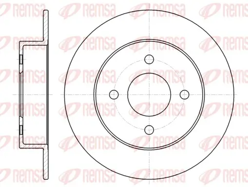 Bremsscheibe Hinterachse REMSA 61353.00