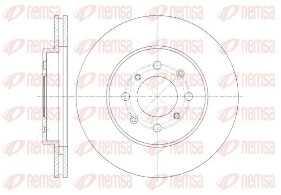 Bremsscheibe Vorderachse REMSA 61357.10