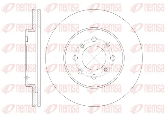 Bremsscheibe Vorderachse REMSA 61357.10