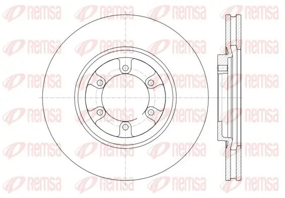 Bremsscheibe Vorderachse REMSA 61366.10