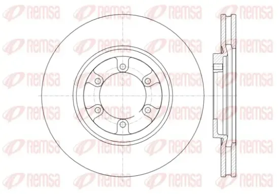 Bremsscheibe Vorderachse REMSA 61366.10 Bild Bremsscheibe Vorderachse REMSA 61366.10