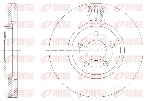 Bremsscheibe Vorderachse REMSA 61370.10