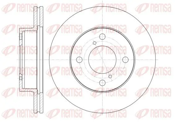 Bremsscheibe Vorderachse REMSA 61371.10
