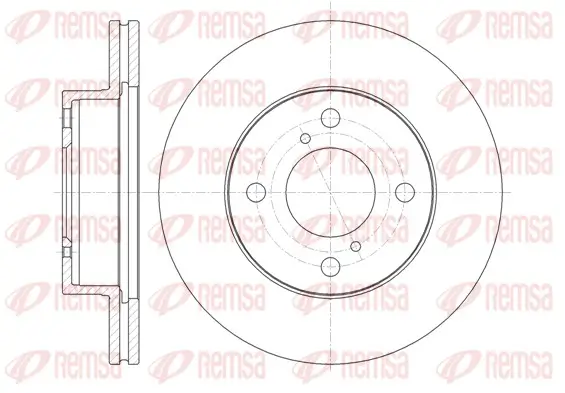 Bremsscheibe Vorderachse REMSA 61371.10