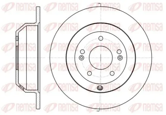 Bremsscheibe Hinterachse REMSA 61373.00 Bild Bremsscheibe Hinterachse REMSA 61373.00