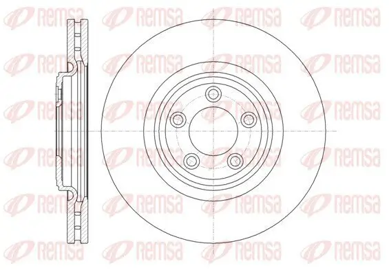 Bremsscheibe Vorderachse REMSA 61374.10