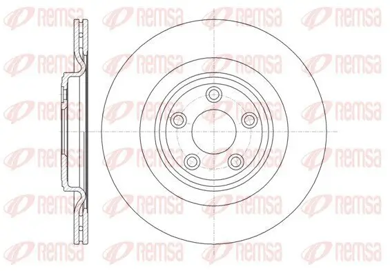 Bremsscheibe Hinterachse REMSA 61375.10