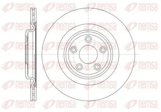 Bremsscheibe Hinterachse REMSA 61375.10 Bild Bremsscheibe Hinterachse REMSA 61375.10