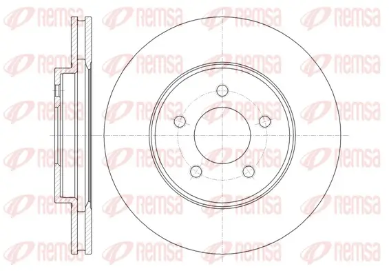 Bremsscheibe Vorderachse REMSA 61376.10