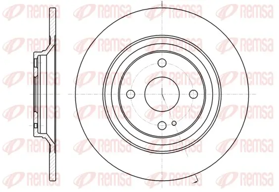 Bremsscheibe Hinterachse REMSA 61379.00