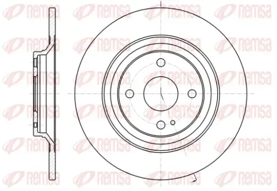 Bremsscheibe Hinterachse REMSA 61379.00 Bild Bremsscheibe Hinterachse REMSA 61379.00