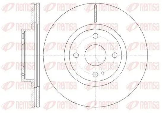 Bremsscheibe REMSA 61380.10 Bild Bremsscheibe REMSA 61380.10