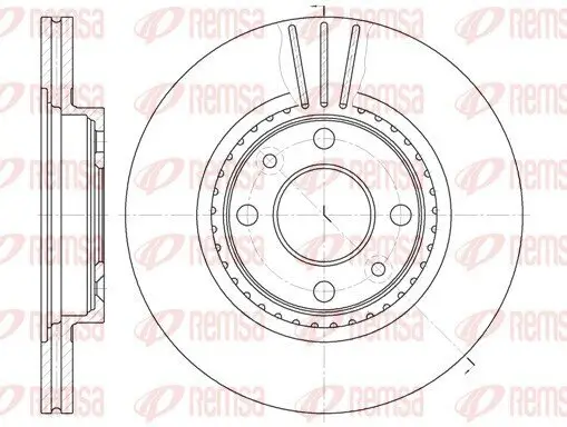 Bremsscheibe Vorderachse REMSA 6144.10