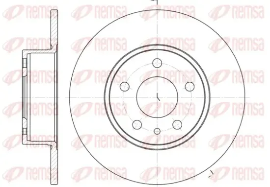 Bremsscheibe Hinterachse REMSA 6149.00 Bild Bremsscheibe Hinterachse REMSA 6149.00