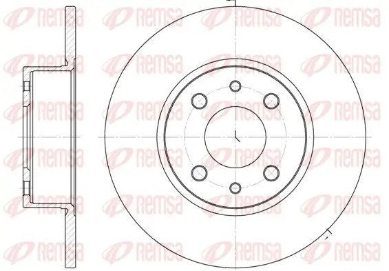 Bremsscheibe Hinterachse REMSA 6150.00