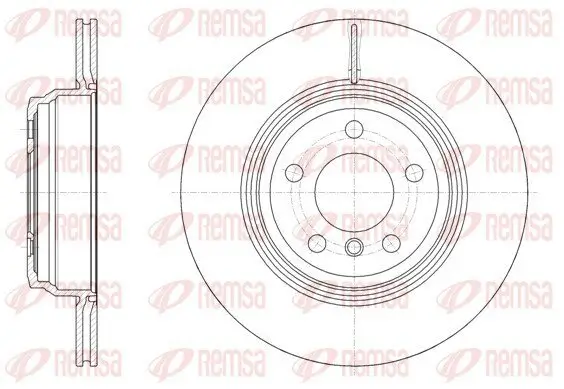 Bremsscheibe Hinterachse REMSA 61547.10