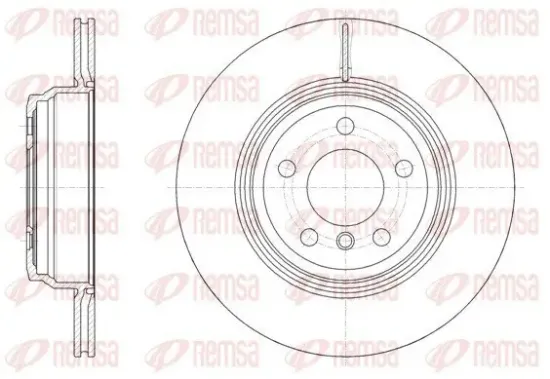 Bremsscheibe Hinterachse REMSA 61547.10 Bild Bremsscheibe Hinterachse REMSA 61547.10